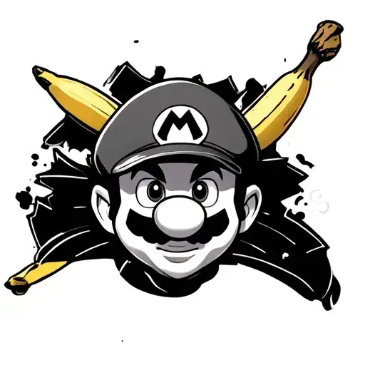 Super Mario With Banana