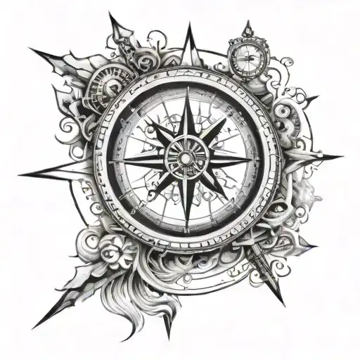 Realistc Compass Surrounded