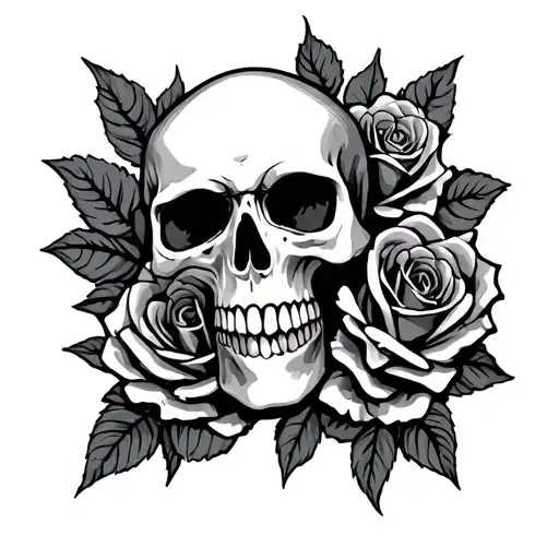 Skull And Roses