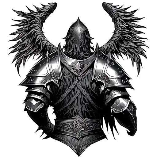 Back Knight In The Forest