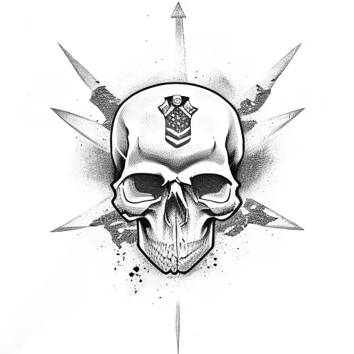 Patriotic Skull