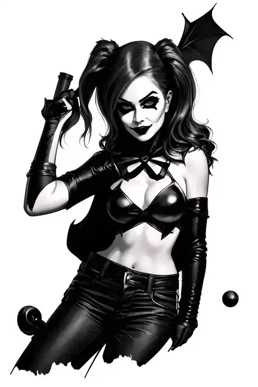 New Harley Quinn With A Bat