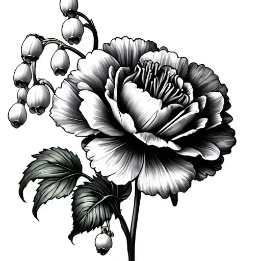 Carnation And Lily Of Valley