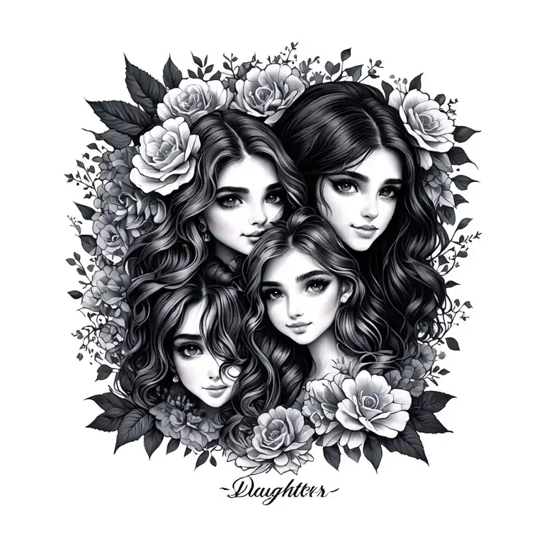 3 Daughters Name In One