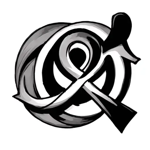 Ankh Symbol Intertwined