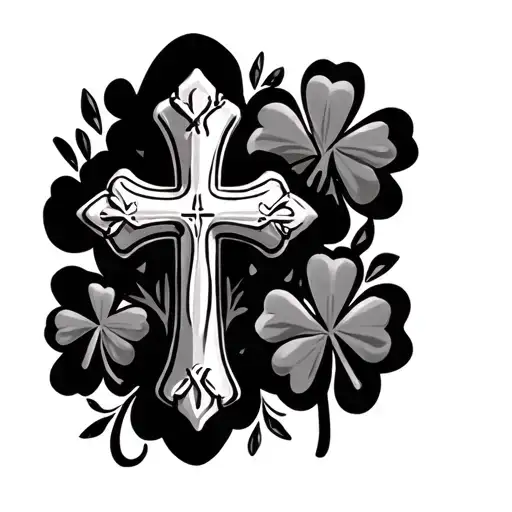 Crosses And 4 Leaf Clovers '