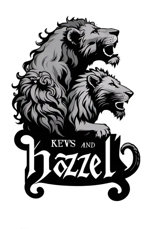 Kews With The Name Hazel And Jaylon With A Lion And God