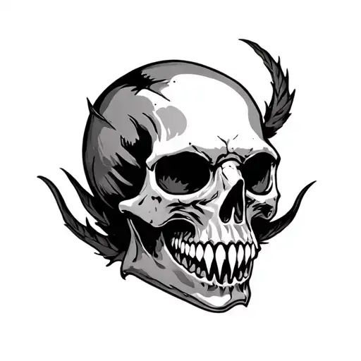 Skull With Fangs