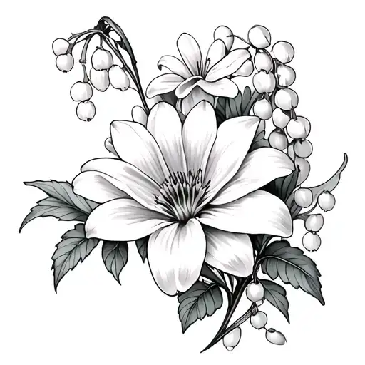 Chrysanthemum And Lily Of The Valley