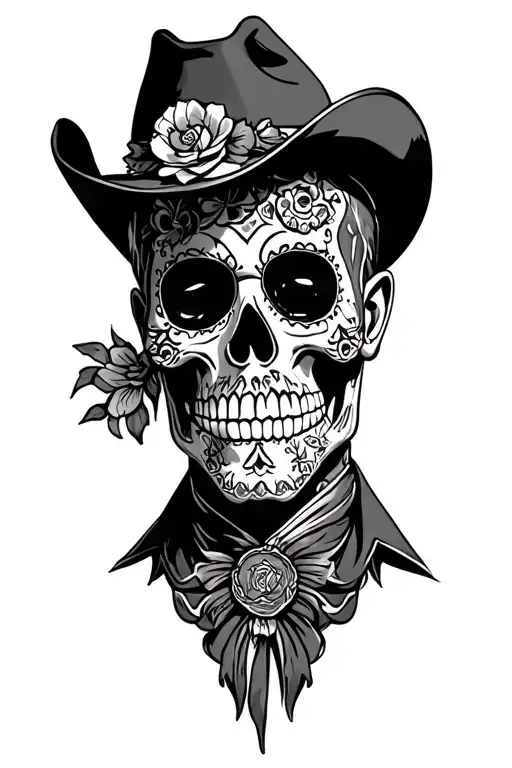 Upper Body Cowboy Day Of The Dead