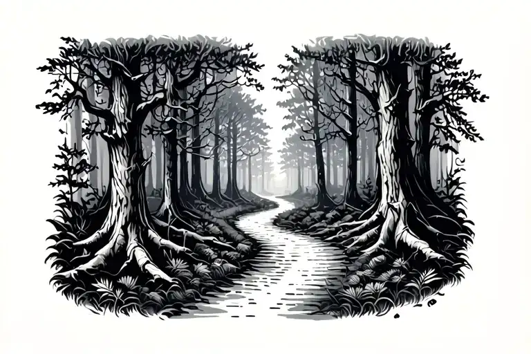 Path Into Dark Woods