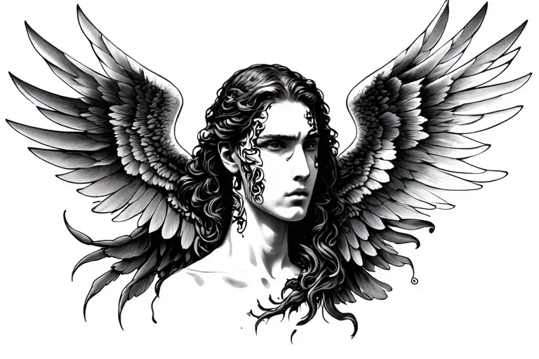 Icarus Covering Face