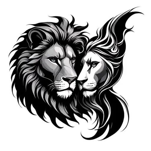 Leo And Aquarius In An Infinity