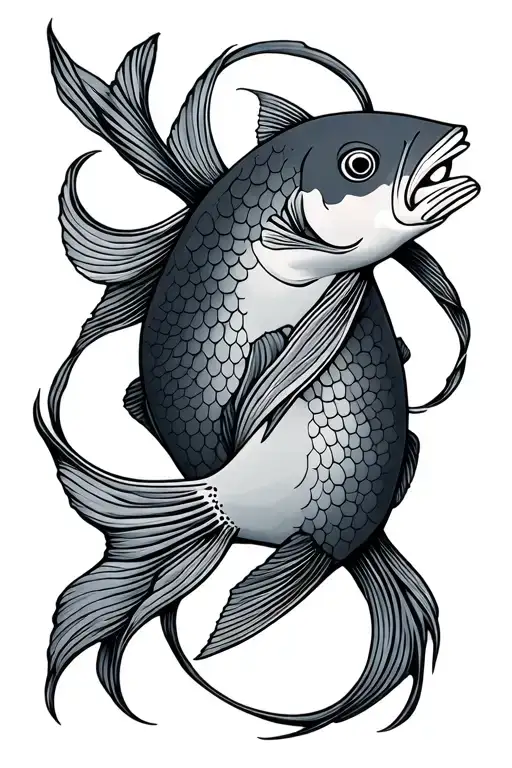 Pisces Fish Swimming Together