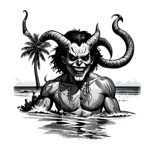 Rockabilly Satan On The Beach