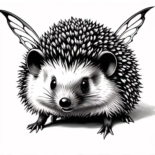Fairy Dwarf Hedgehog Surrounded