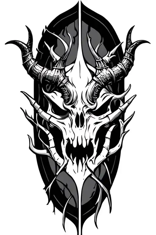 Thorns Horns Demonic Symbols