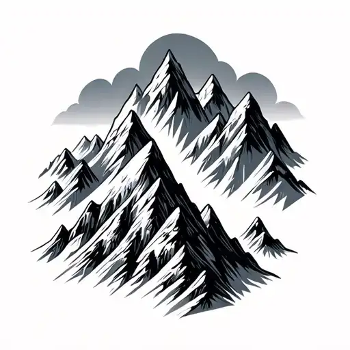 3 Mountain Peaks With The Height Next To Each Peak