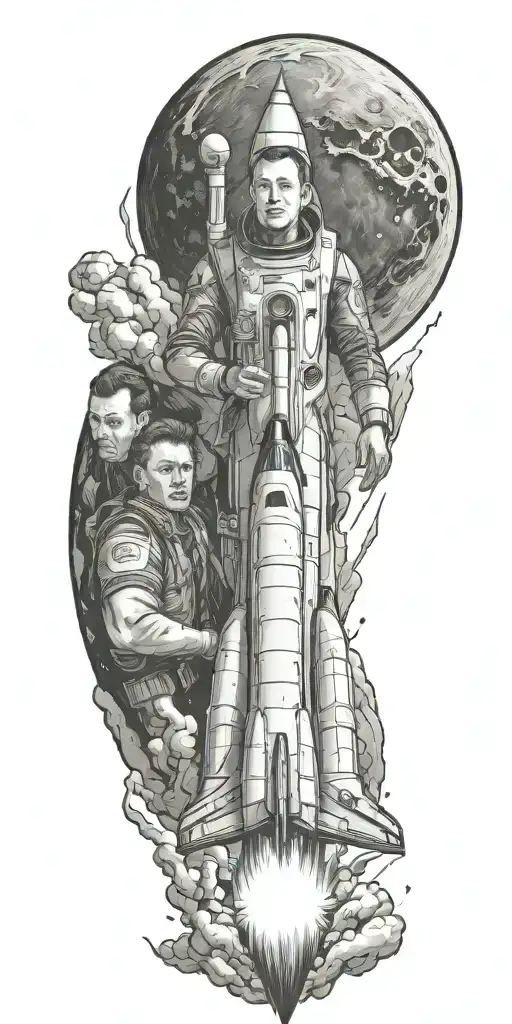 Elon Musk Launching Rocket