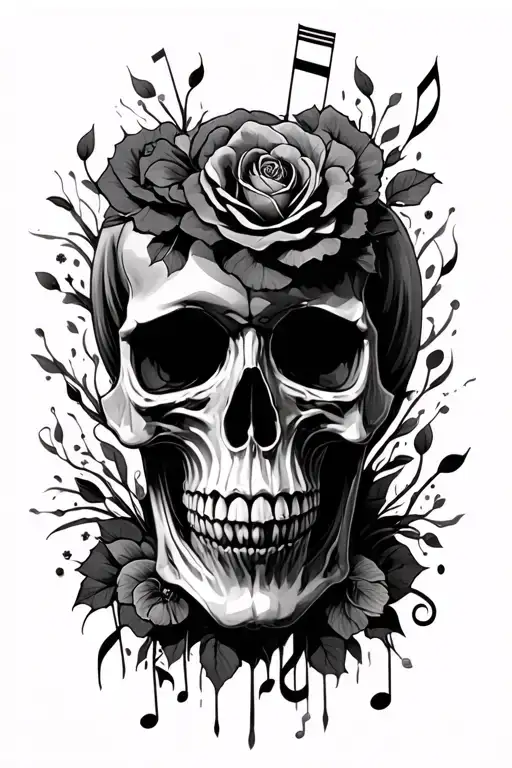 Skull Surrounded My Music