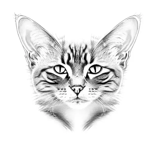 Black Cat With Three Heads