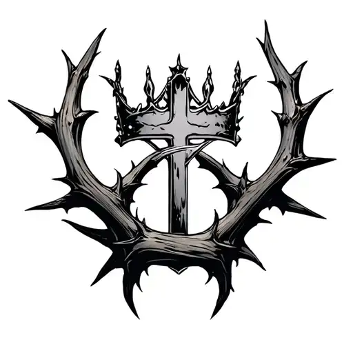 Cross And Thorn Crown
