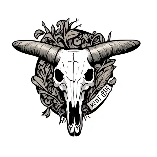 State Of Texas Out Line Inside Longhorn Skull