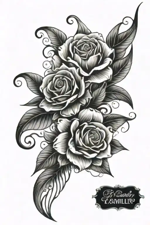 Design A Black And With Tattoo Inspireren My My Family