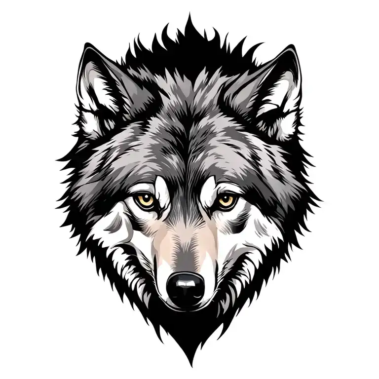Loyal Wolf Face