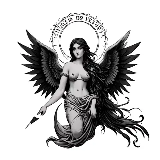 Virgo Maiden With Wings