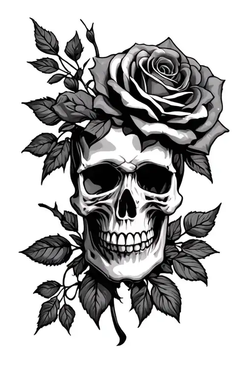 Skull And Roses