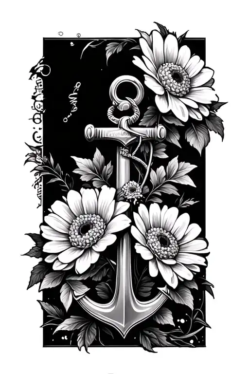 Heroshige Waves Anchor Zinnia Flowers Honey Suckle Flowers