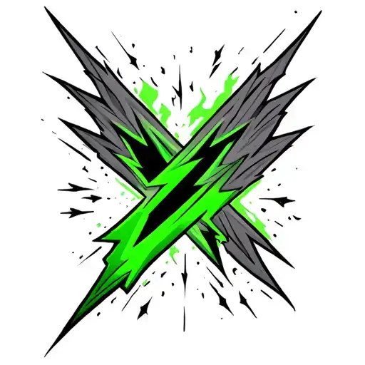 Green Arrow Lightning Arrow Half Sleeve Lower Arm Sleeve