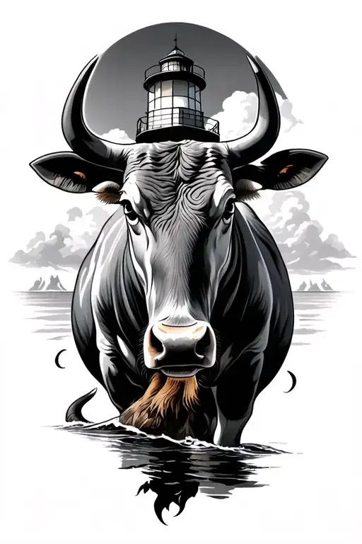 Bull And Lighthouse