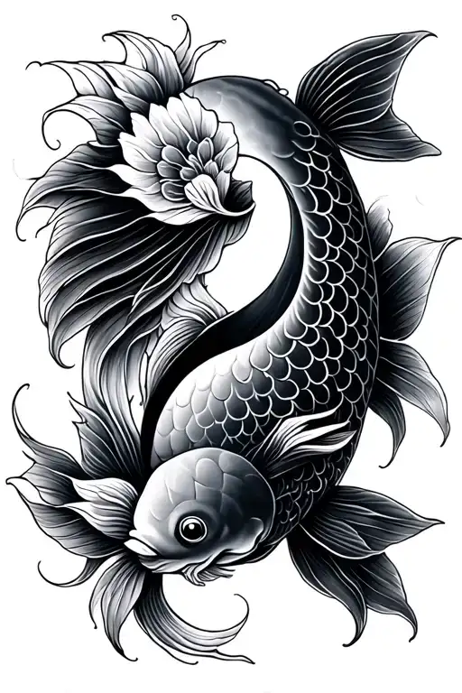Koi Fish Ying Yang
