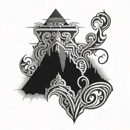 Ohio Valley Indian Mounds Blended With Anglo Saxon Patterns Intertwined