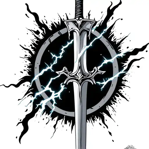 Sword With Lightning