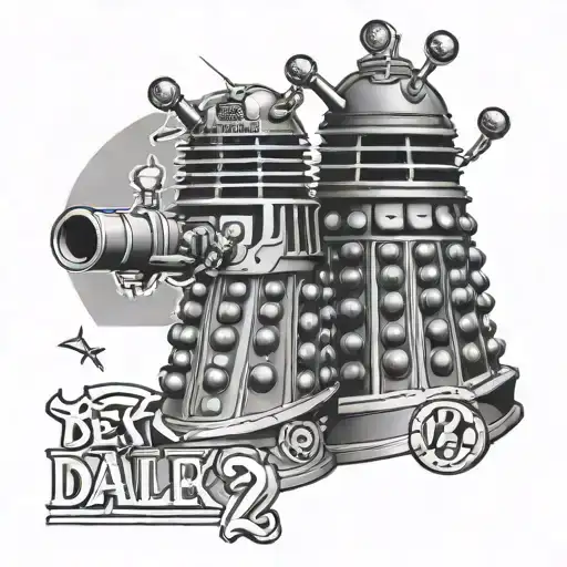 Dalek With A Best In With Text Saying Dalek Number 27