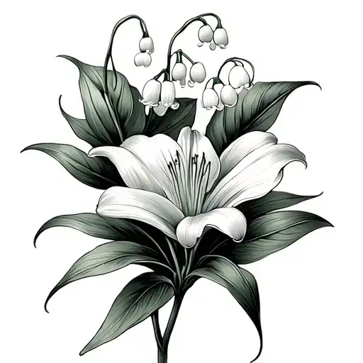 Lily Of The Valley And Hathhorn