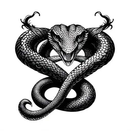 Saggitarius Snake Love Symbol