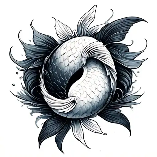 Koi Ying Yang Koi Fish