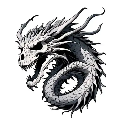 Skeleton Dragon Wrapped