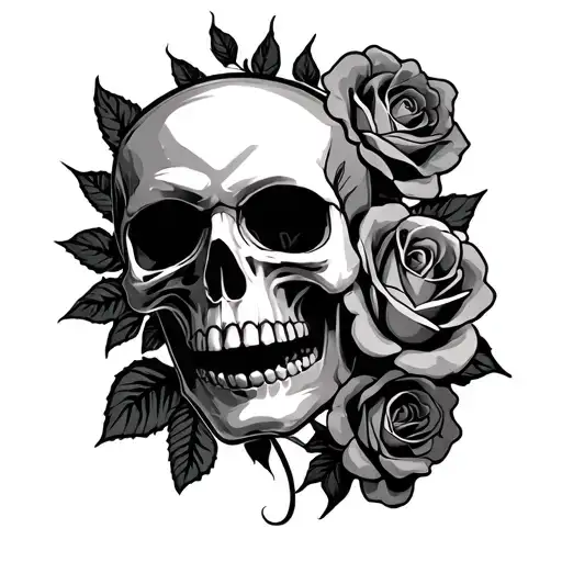 Skull And Roses
