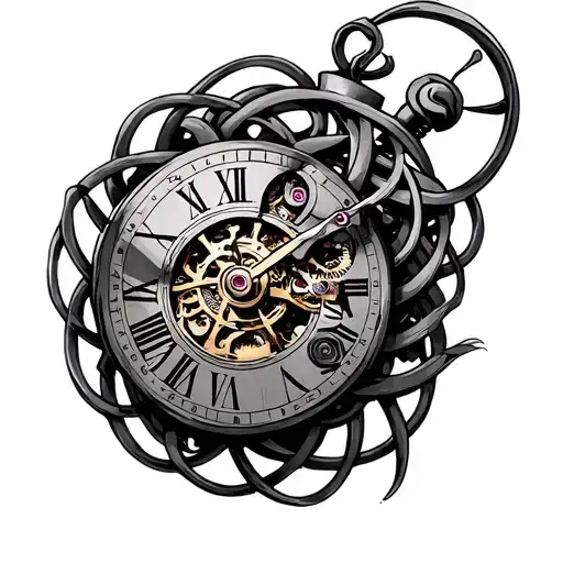 Clock Mechanism Intertwined