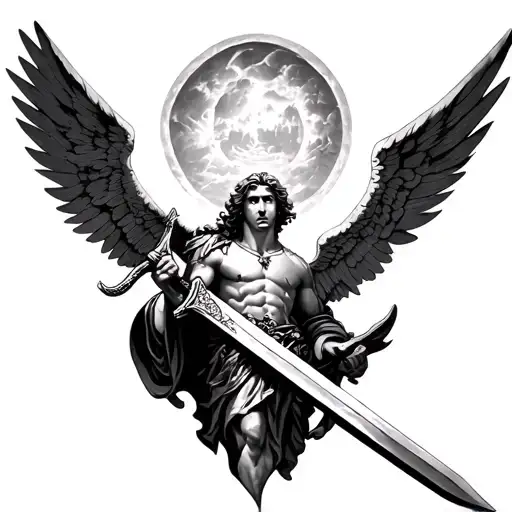 Archangel Michael With A Sword