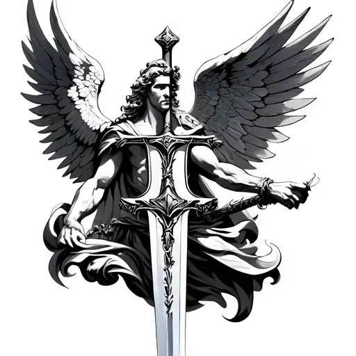 Archangel Michael With A Sword