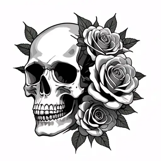 Skull Roses