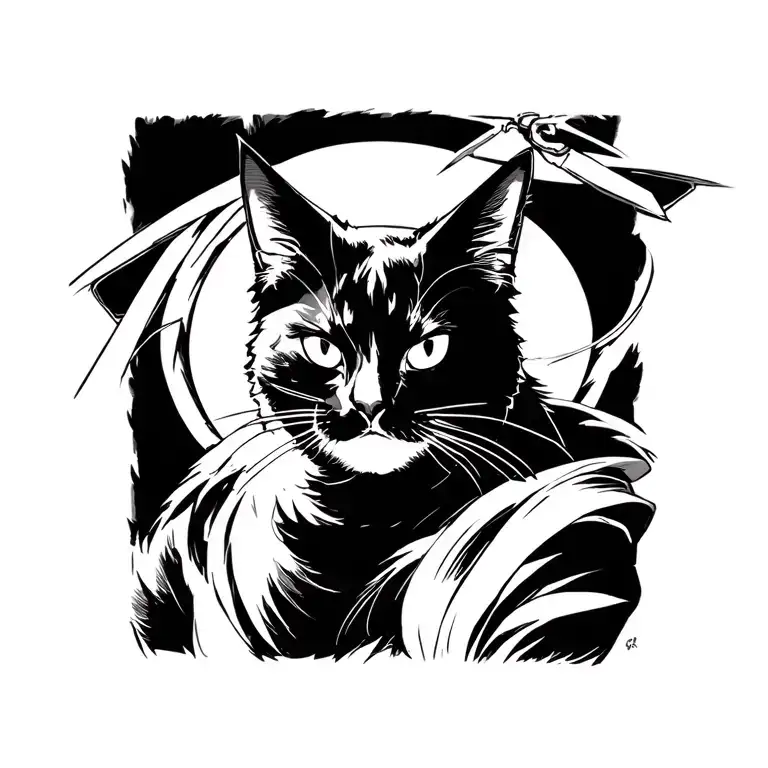 Black Cat Looks Like Roronoa Zoro One Piece