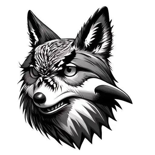 Puma Head Fox Head Owl Head & Killerwhale Head