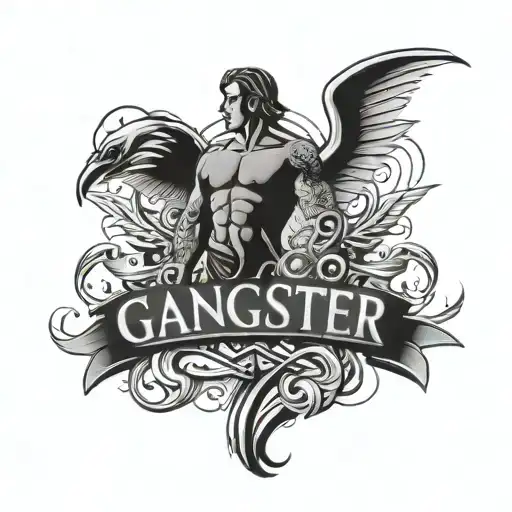 Family Text Gangster Chest Piece